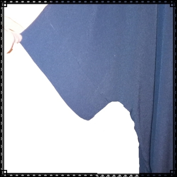 Lane Bryant Black Slouchy, Flowy Short Sleeve Top Blouse Size 22/24 - Picture 6 of 7